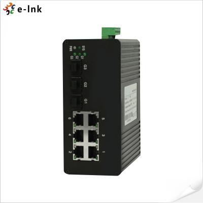 China 6 Ports Managed Industrial Ethernet Switch with 3-port 1000Base-X SFP ports and  6 10/100Base-T(X) ports for sale