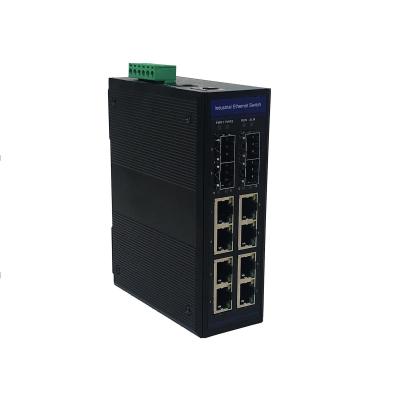 China Managed Industrial 8-port 10 100 1000BASE-T + 4-port 100 1000BASE-X SFP Ethernet Switch for sale