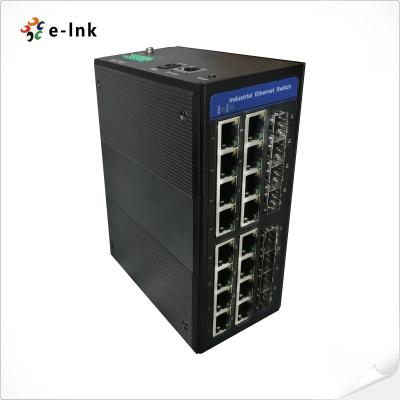 China Managed Industrial 16-port 10/100/1000BASE-T + 8-port 100/1000BASE-X SFP Ethernet Switch for sale