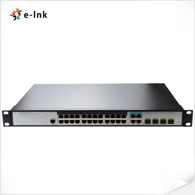 China L2+ Combo Managed Switch with 24 10/100/1000T PoE Ports+ 4 Gigabit TP/SFP Ports for sale