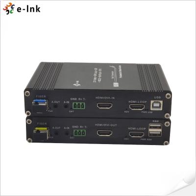 Chine 1Ch 1080P HDMI + 1Ch USB KVM + 1Ch RS232 + 1Ch Bidi Stereo Audio + 1Ch GPIO sur le prolongateur de fibre à vendre