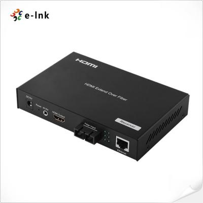 China 1-Ch HDMI Video + 1-Ch 10 100M Ethernet over Fiber Extender for sale