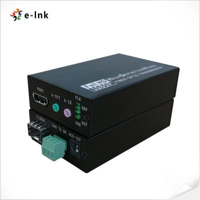 Chine 1Ch HDMI + 1Ch Audio stéréo bidirectionnel + 1Ch RS232 sur le prolongateur à fibre optique à vendre