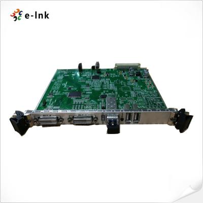 China 5U Rack Mount 4K DVI KVM Fiber Optic Extender for sale