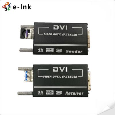 China Mini 4KX2K DVI Fiber Transceiver MM 300M EDID automático à venda