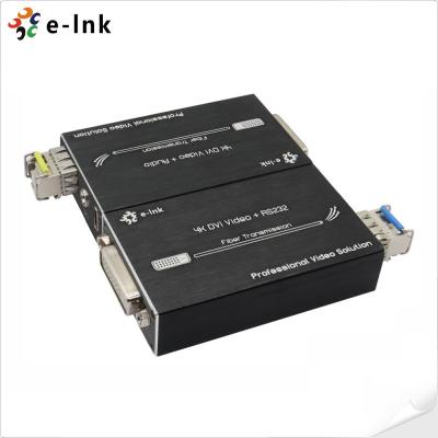 China Mini 4K DVI Fiber Optic Extender with Stereo Audio for sale