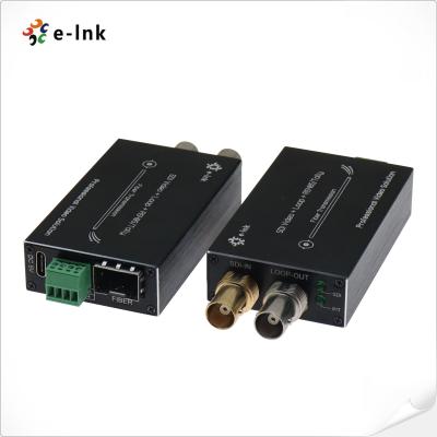 China Mini-type 3G-SDI to Fiber Converter with Tally & Reverse RS485 for sale