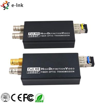 China Mini Type 3G-SDI to Fiber Optic Converter , Full HD Sdi Video Fiber Converter 1080P for sale