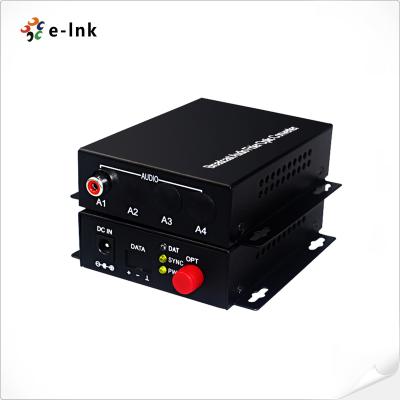 China Single Fiber SC Connector 20km RCA Audio Over Fiber Optical Converter for sale