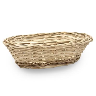 China Sustainable rural style rectangle willow basket used for other toys sundries storage boxes&bins for sale