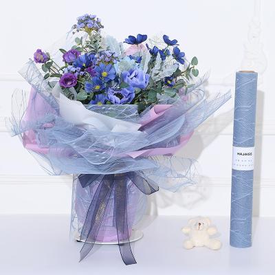 China Hot Moisture-Proof Shinewrap--Sell Polyester Mesh Rolls-Lightning Yarn Wrapping Flower Bouquet Wrapping Mesh Factory for sale