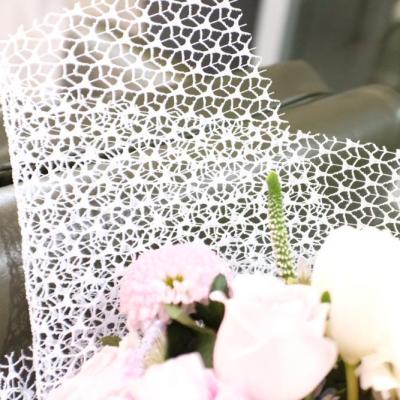 China New Design Moisture-proof Mesh Shinewrap New Products Polyester Wrapping Flower High Quality Bouquet Wrapping Factory for sale