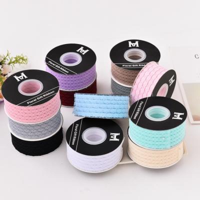 China Wholesale 12 Color Polyester Lace Trim Flower Gift Ribbon Eco - Friendly Bulk for sale