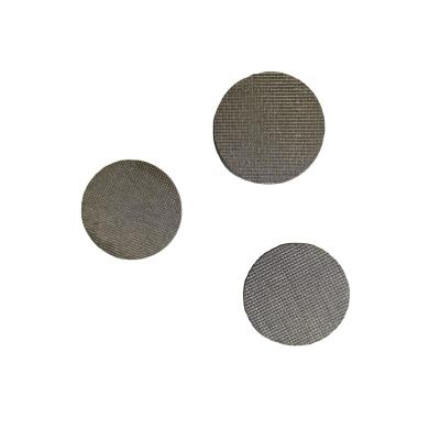 China Hotels 5 Square Metal Woven Stainless Steel 10 Micron 316l Wire Mesh Sintered Metal Filter Disc Drip Irrigation Vacuum Water for sale