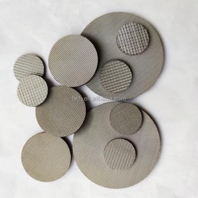 China Hotels 10 15 20 Micron Round Stainless Steel Rubber Seal Filter With Mesh for sale