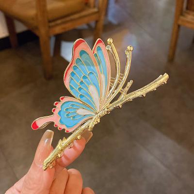 China Metal Clever Casual Legs Hairpin Girl Butterfly Simulation Personality Hair Accessories Chinese Hairpin Jewelry for sale