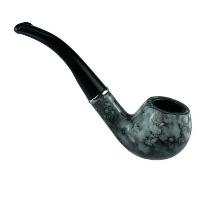 China Contemporary Classic Nostalgic Pipe Filter Smoking Set Inlet Curved Removable and Washable Marble Smoking Pipe Set for sale