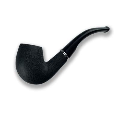 China Transitional black nanmu tobacco pipe vintage retro filter tobacco pipe curved men's smoking set for sale