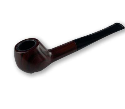 China Contemporary Solid wood pipe handmade mahogany tobacco red nanmu tobacco leaf pipe old-fashioned dry tobacco filter pipe smoking set for men for sale