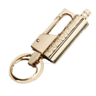 China Baicheng contemporary million matches kerosene key chain genuine metal creative personality flint outdoor waterproof portable buckle for sale