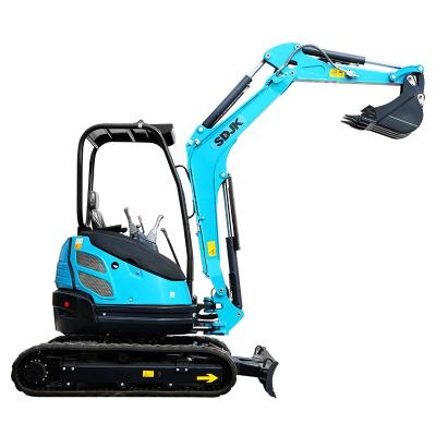 China Hotels Digger Factory Price Garden Digging Machine Mini Crawler Excavator Brand Small Digger For Sale for sale