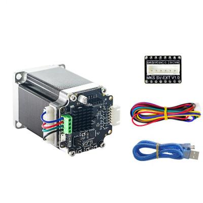 China 100% Original 3D Printer MKS SERVO57A V1.0 Nema23 Stepper Motor Locked Loop Without Display Adapter Plate Prevent Losing Steps for sale