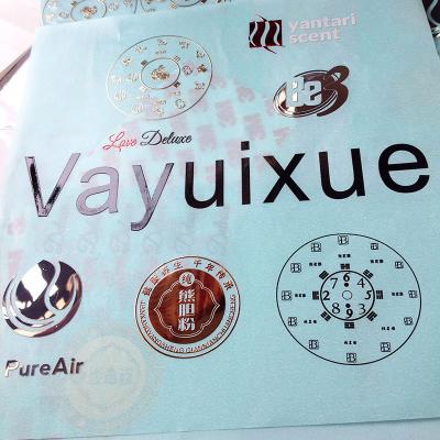 China Electroplate Stainless Steel Sign Logo Label Nickel Gold Silver Artware Laser Etching Copper Waterproof Sticker Adhesive for sale