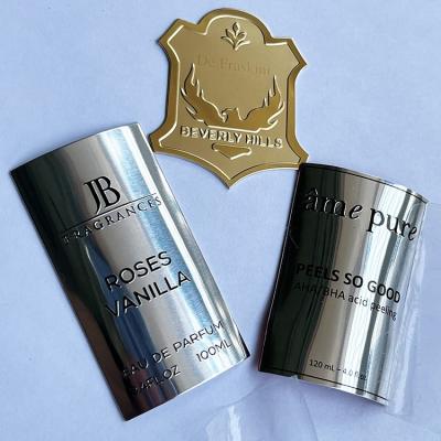 China Custom Aluminum Etching Nameplate p Mirror Stainless Steel Nameplate Perfume Bottle Brand Corrosion Plating Logo From America Chinese Factory for sale