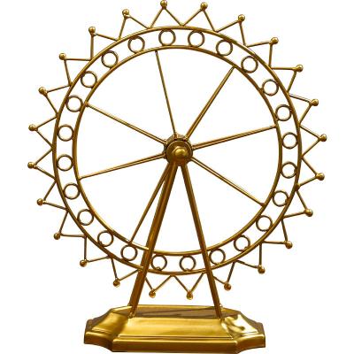 China Nordic Indoor Gold Ferris Wheel Decoration Model Can Of New Minimalist Display Be Modern Home Decor Turned Art Metal Ornaments for sale