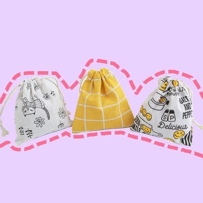 China Hot Sale Factory Supply Eco-Friendly Reusable Cotton Bag Cotton Drawstring Bag Eco Friendly Cotton Bags for sale