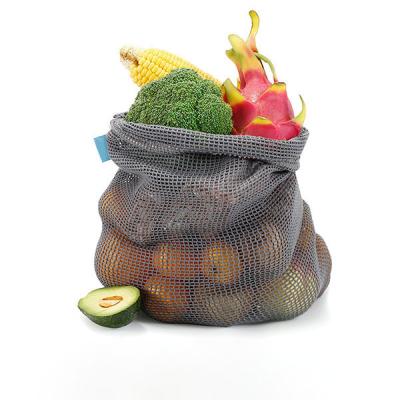 China Professional Customized Eco-friendly Esh Bag For Fruit Shopping Bag Reusable Cotton Mesh Bags For Vegetable Fruits for sale