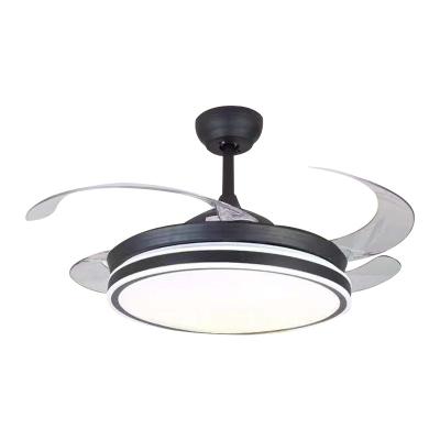 China Factory direct sales modern hot sale modern simple natural time setting remote control rf ceiling fan light fan lamp for sale