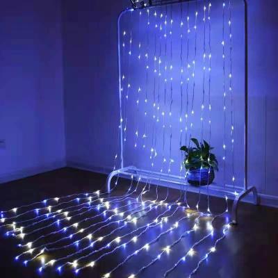 China 3*3M Outdoor Waterproof Strip, 2*3M Water Decoration Luxury Light Christmas Cascading Curtain Light Lamp Led for sale