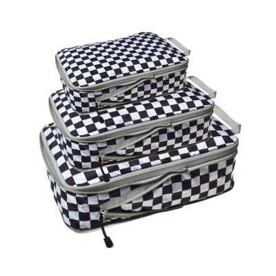 China Durable Space Saving Travel Storage Bags Durable Zippers Compression Packing Expandable Cubes for sale