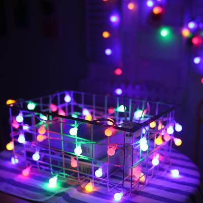 China Christmas String Light Decoration LED Color Lamp Ball Decorative Lamp Battery Lighting Outdoor/Indoor Waterproof String Lamp Small for sale