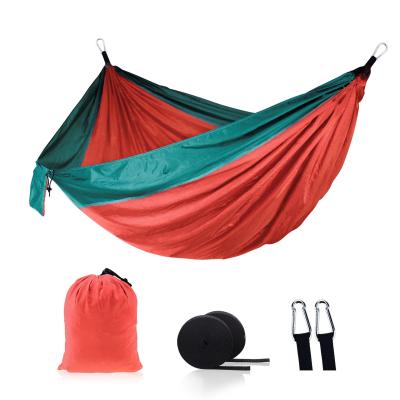 China Adult Hot Sale Outdoor Swings Tie Hook Portable Double Hammock Nylon Camping Outdoor Swing for sale