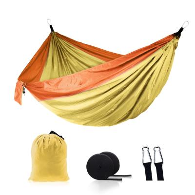 China Factory direct travel double lightweight portable nylon hammock tent camping nylon outdoor with pocket storage bag for sale