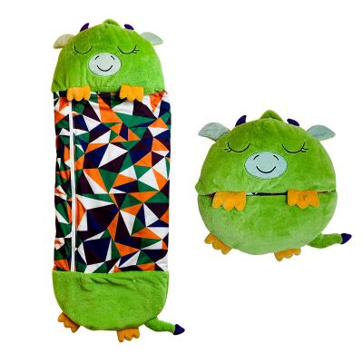 China Custom Lightweight Plush Cute Animal Shark Sleeping Bag Cotton Baby Kids Sleeping Bag for sale