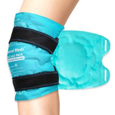 China Quickly reduce swelling and pain. 2022 Bestselling Knee Ice Packs With Wrap Knee Brace Hot Cold Therapy Gel Pack For Compression for sale