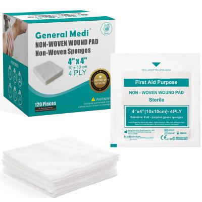 China Medical ; Hospital ; Factory Price Dental Cheap Medical Pads Sterile Disposable Rolled Pad Swab Non Woven Gauze Swab for sale