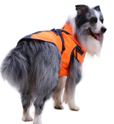 China Viable Wholesale OEM Dog Clothes Orange Outdoor With Harness With Strap Large Dog Reflective Vest Dog for sale