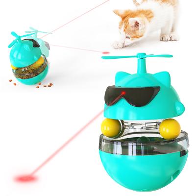 China Electric Runaway Viable Ball Turntable Cat Toy Laser Cat Puzzle Cat Wheel Rolling Ball Toy for sale