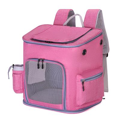 China Breathable Expandable Large Space Lightweight Folding Pet Bag Cat Bag for sale