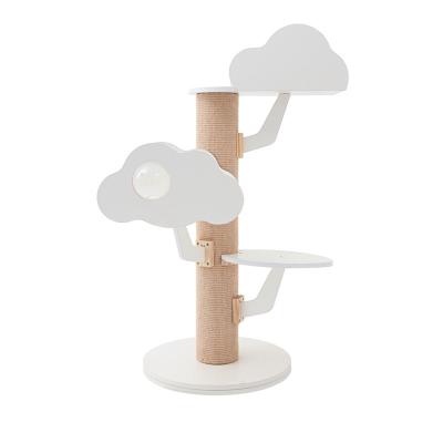 China Individually Packaged Sustainable Cat Scratching Column Cloud Cat Climbing Frame Cat Tree for sale