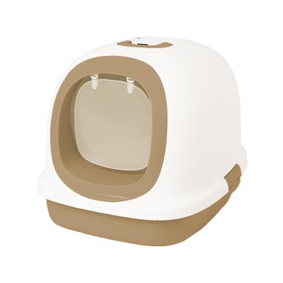 China Sustainable Luxurious Enclosed Cat Litter Box Can Take Out And Portable Cat Litter Box for sale