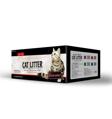 China Kaizejin Strong Water Absorption And Charcoal Cat Litter 10L/8KG Sustainably Low Sensitivity for sale