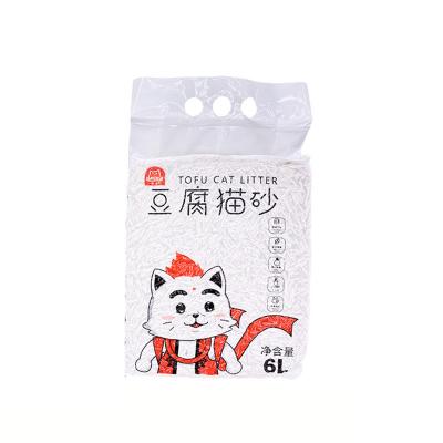 China Cats Haoao's cat litter can be poured into the toilet free your hands 6L/2.8KG tofu cat litter for sale