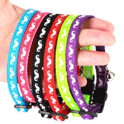 China New Adjustable Bell Pet Collar Viable Safety Safety Buckle Adjustable Luminous Cat Collar for sale