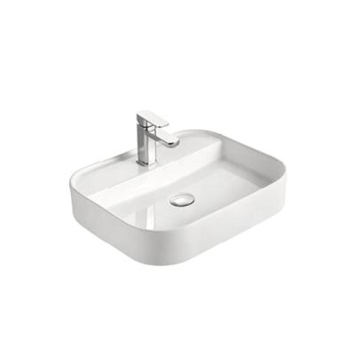 China Modern Porcelain Above Counter Lavatory Shaped Art Basin for sale