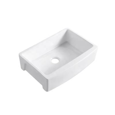 China Without Faucet Factory ODM/OEM Single Bowl Undermount Kitchen Basin Sink Ceramic Bathroom for sale